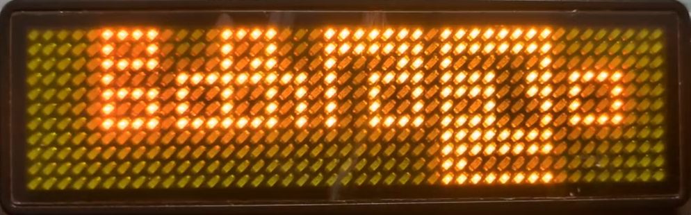 Finally looks blocky enough and a good fit for LED badge