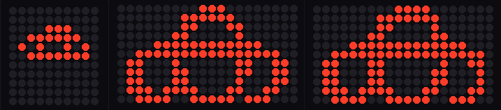Manjari font, from Left -> Right, Uniform, Self-scaled Outline, Native
Pixel (this does not exist in Manjari) 
